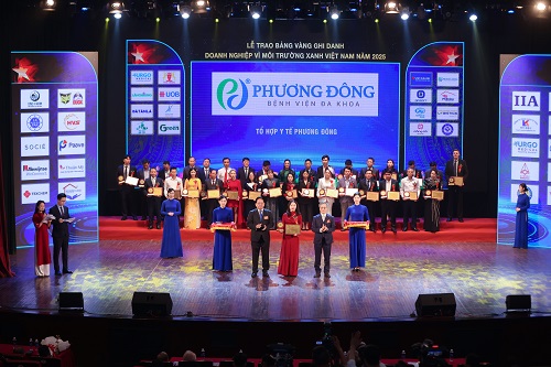 Bệnh viện Đa khoa Phương Đông đạt danh hiệu “Top 10 Bệnh viện Xanh - Sạch - Thông minh 2025”