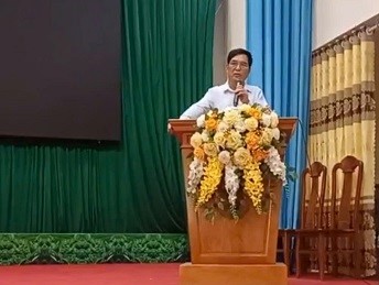 Ông Nguyễn Duy Lộc, Phó chủ tịch, Trưởng Ban tổ chức Hội sinh vật cảnh tỉnh Thái Nguyên